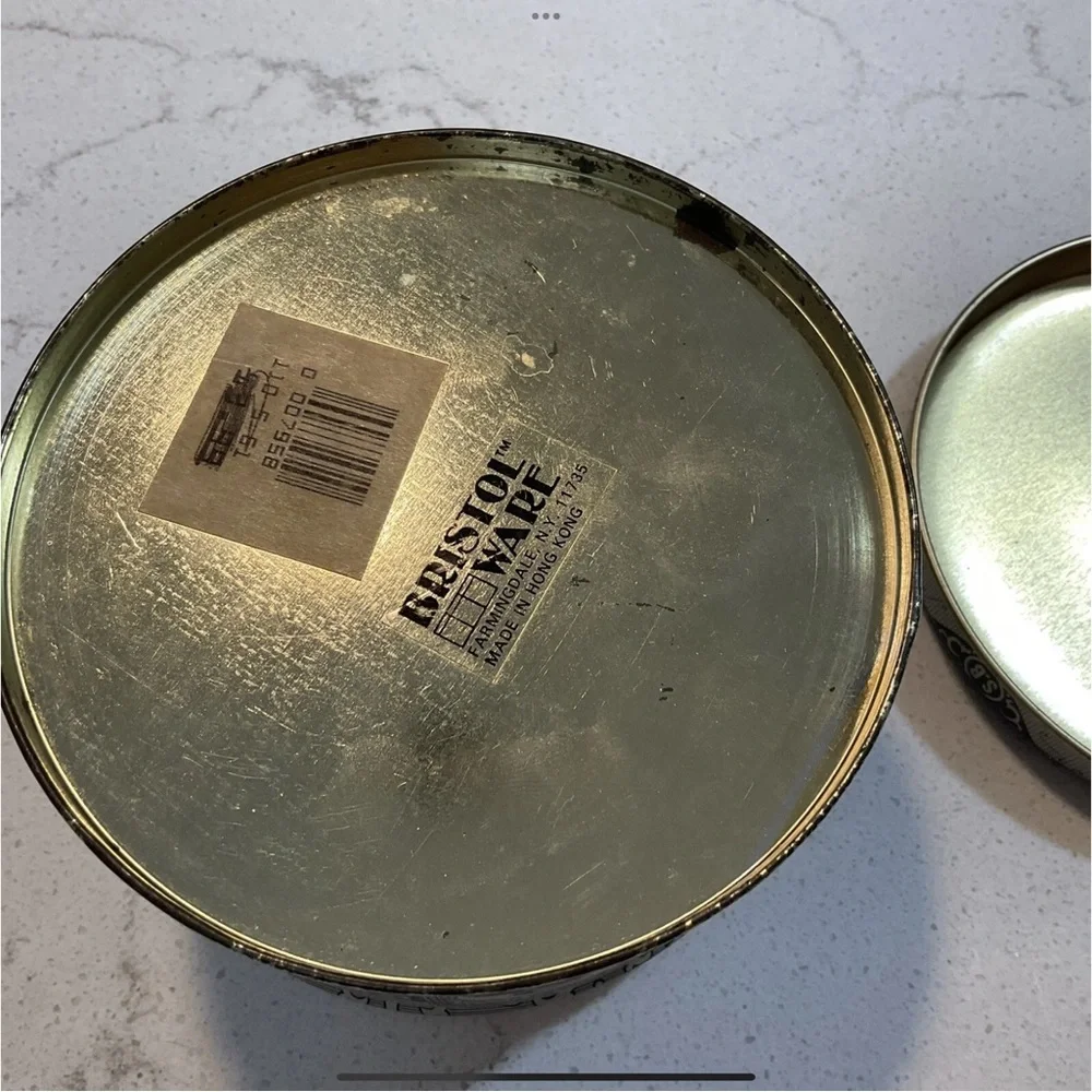 Smith Bros. Cough Drops Tin Cream Blue Empty AS IS